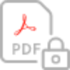 a pdf with a lock in the bottom right corner showing a protected document
