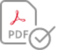 a pdf with a check mark in the bottom right corner signifying validation
