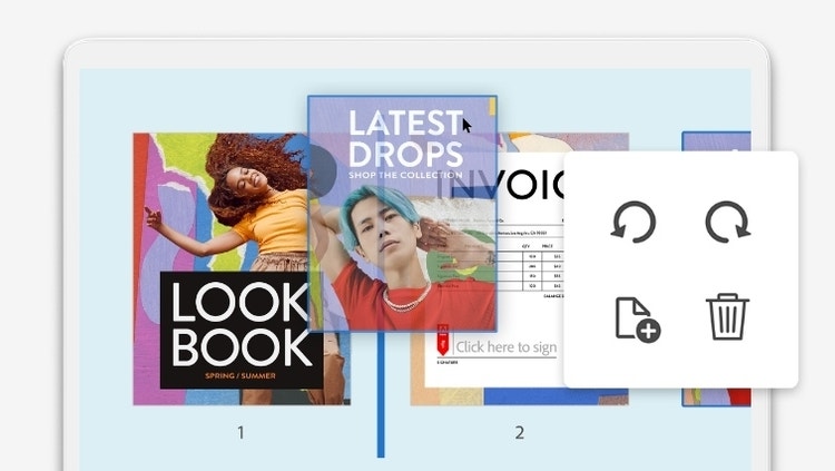 Organize and reorder pages.